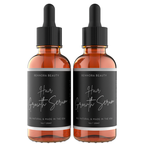 Two Bottles of Rennora Hair Growth Serum
